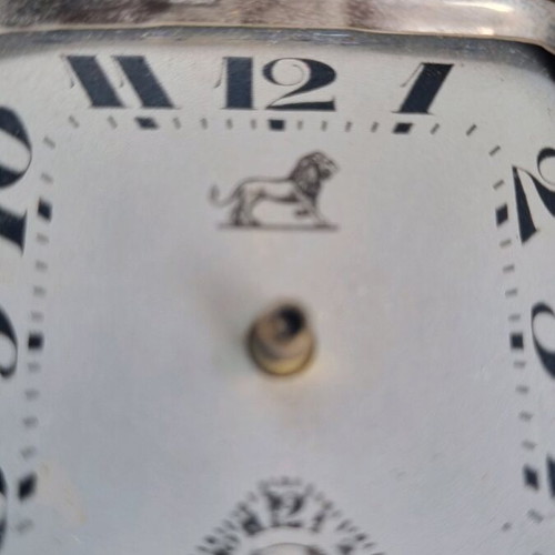 Carriage clock old used, works