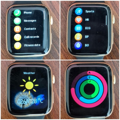 Smartwatch 1.75'' Aluminium Case like new with 2 silicone straps