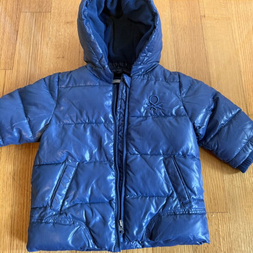 Benetton Baby jacket like new, 6-9 months, blue, 92 cm