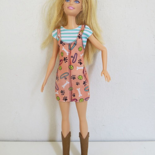 Barbie playset with pet boutique used, 2015, Mattel