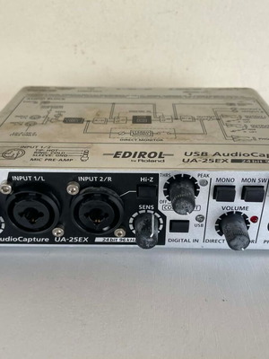 Roland EDIROL UA-25EX USB Audio Interface μεταχειρισμένο, 24bit 96kHz, Compressor, Phantom Power