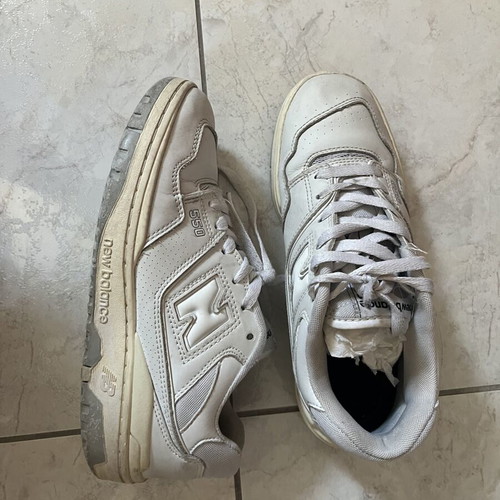 New Balance 550 sneakers used, size 38, white and grey