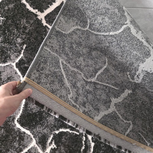 Modern living room rug 230x270 cm, marble crack design