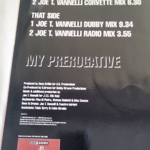 Bobby Brown My Prerogative vinyl used