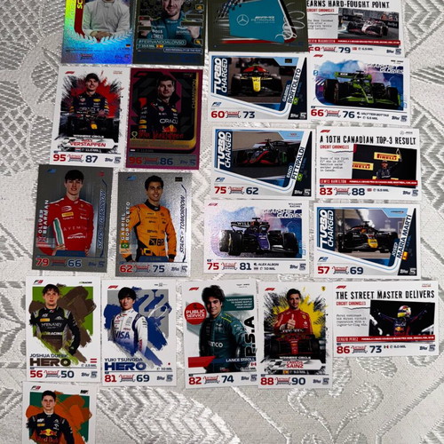 Formula 1 Turbo Attax cards like new