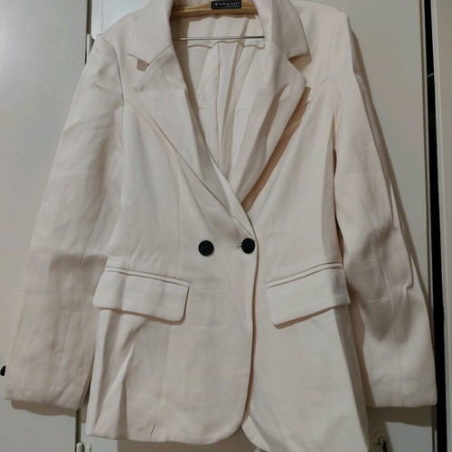 Ecru Oversized Blazer New XS