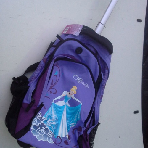 Disney Cinderella School Bag new with wheels and 3 compartments