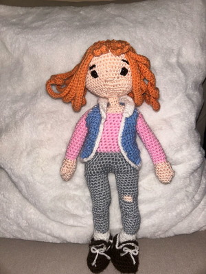 Handmade knitted doll new