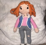 Handmade knitted doll new
