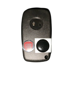 Fiat key shell replacement 3 button new, black