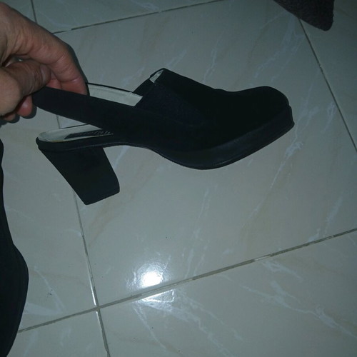 Suede pumps black used Stefan D. size 37