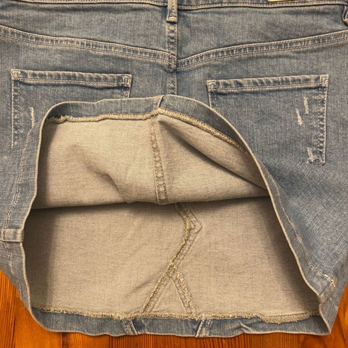 Mini denim skirt Esprit blue like new, small/medium