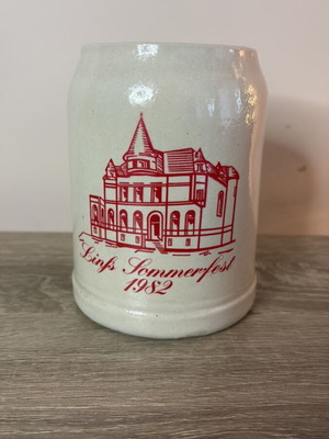 Vintage German beer stein Linz Sommerfest 1982 used