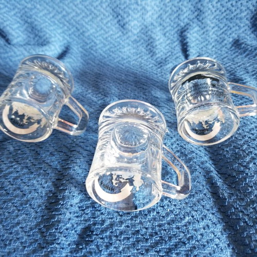 Raki glasses used, set of 3 pieces