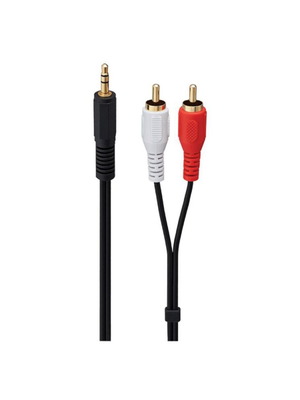 Jack 3.5mm stereo to 2RCA male cable 1.5m new