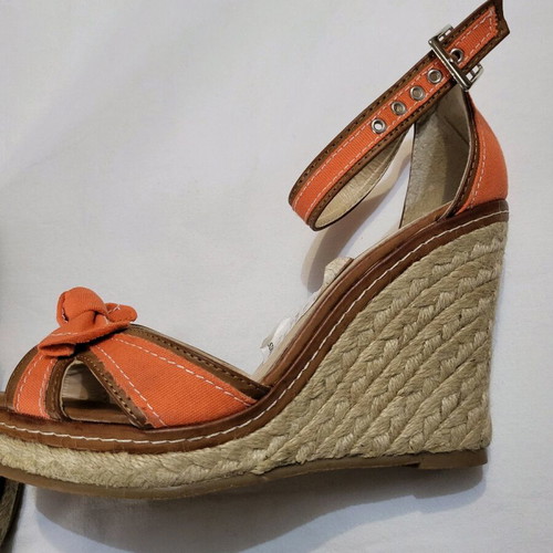 Bozikis orange platform shoes size 39 new
