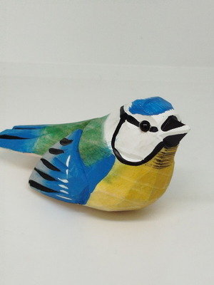 Handmade wooden bird new, painted with bright colors
