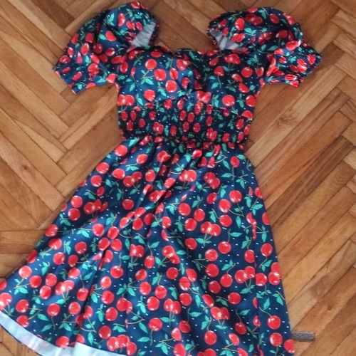 Cherries dress like new, red, size XS