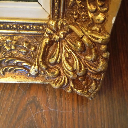 Vintage frame 1970 with carved gold frame like new