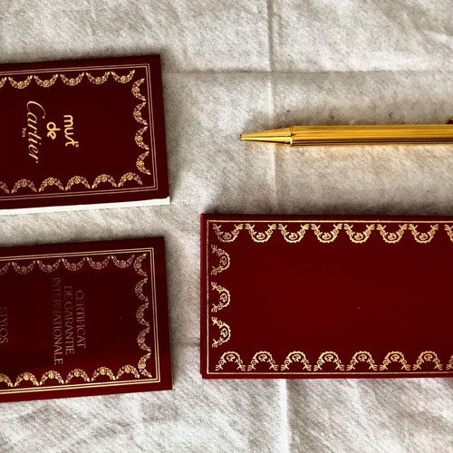 Les Must de Cartier gold-plated ballpoint pen like new