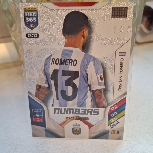 Cristian Romero Numbers Panini 2026 card