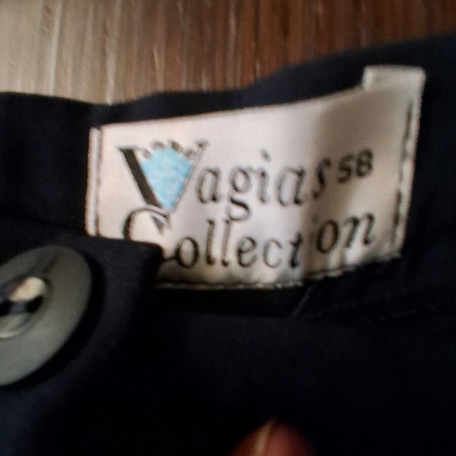 Set shirt and fabric trousers like new, size XL, black and blue