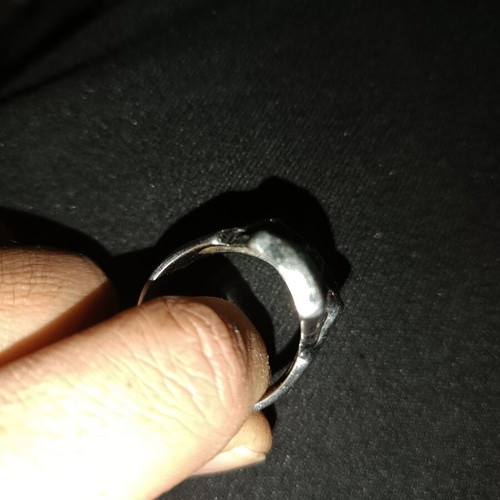 Silver skull ring men's size 23 like new