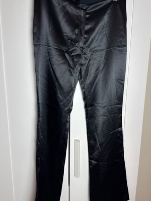 Women's satin pants black medium used