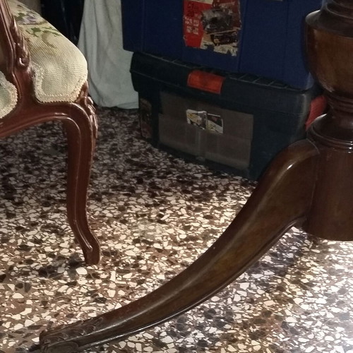 2 OPENABLE/FOLDABLE ROUND DINING TABLES ANTIQUE (+50 YEARS)