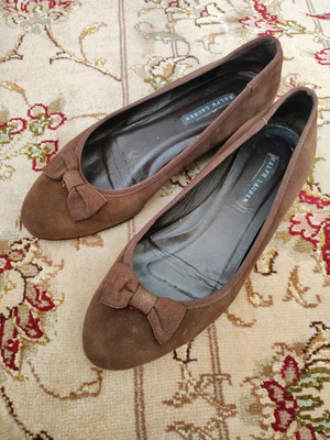 Ralph Lauren ballerinas like new, brown, size 38