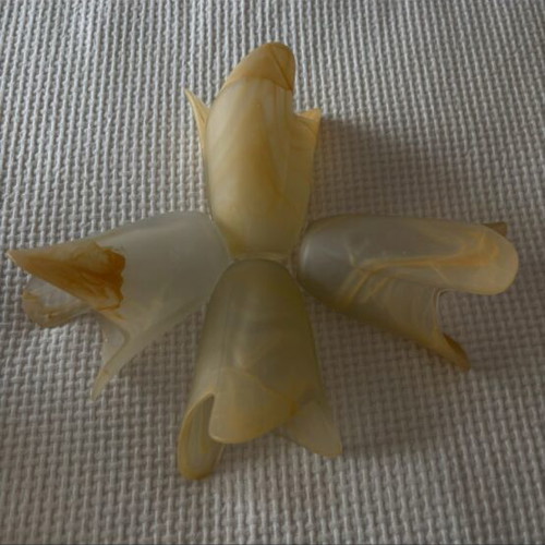 Glass lamp shades set of 4 tulip shape for E14, like new