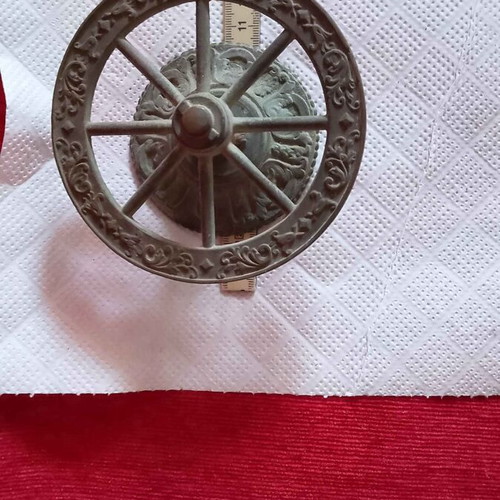 Antique brass door knob 1780-1830 used, rare and collectible