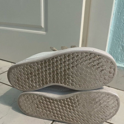 Adidas athletic shoes used, size 33, white