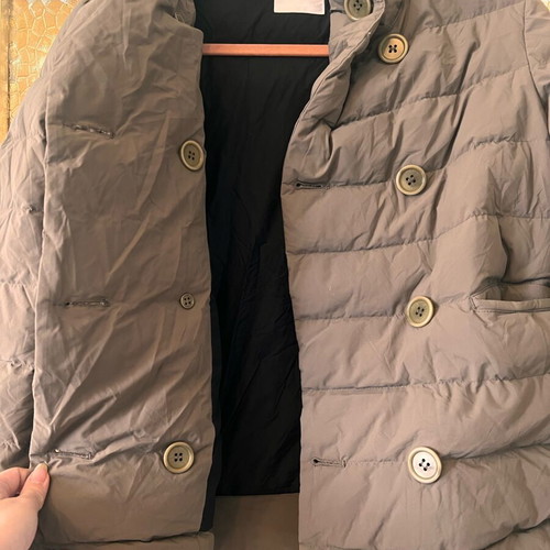 Duffle coat Aspesi feather stuffed size S like new brown