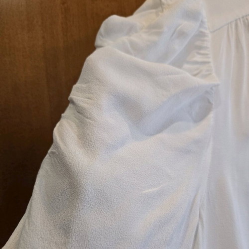 Whistles blouse like new, white, XXL, summer style with puffed sleeves