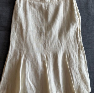Λινή λευκή φούστα Max Mara