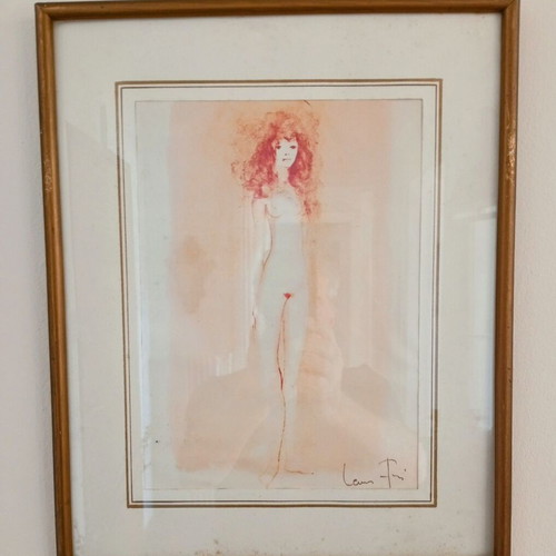 3 Framed Drawings by Leonor Fini Used, Set