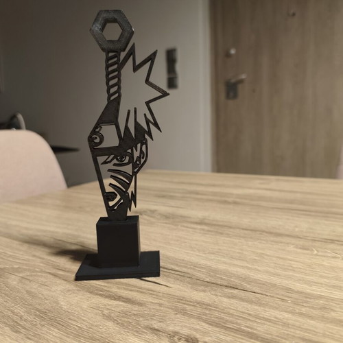 Naruto 3D printed Kunai silhouette figure