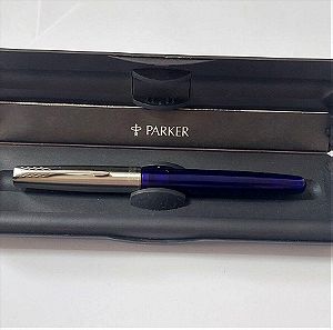 Στυλό πένα Parker Frontier Μωβ στη θήκη της