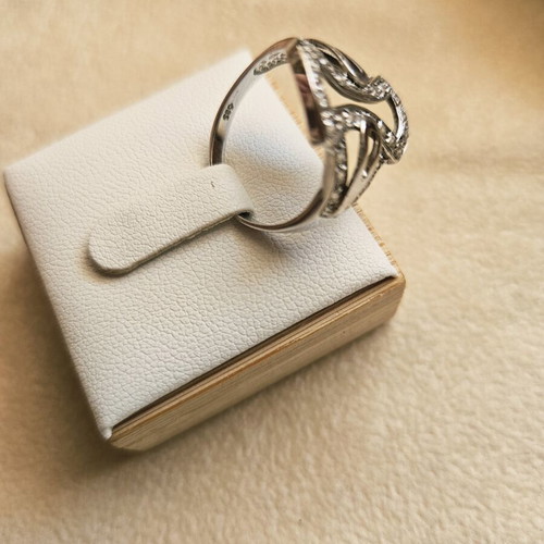 White gold ring 585 14K
