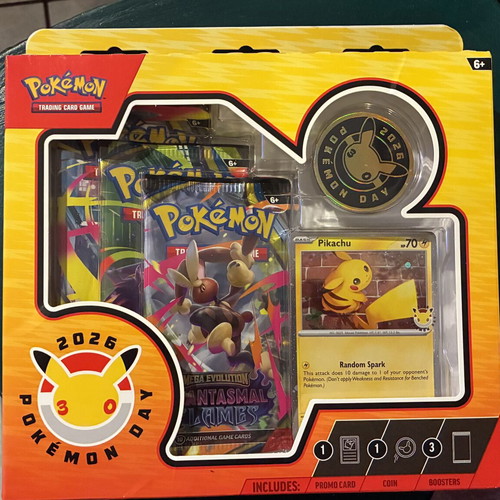 Pokemon Day Pikachu Swirl Trading Card Game New