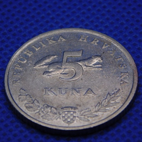 Croatia 5 Kuna 2018 coin with Ursus Arctos bear