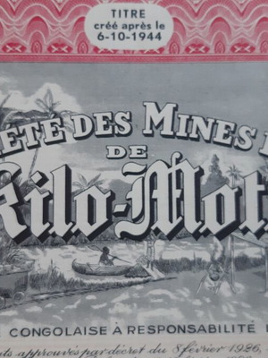 Collectible Gold Mine Title 1926 with Watermark used