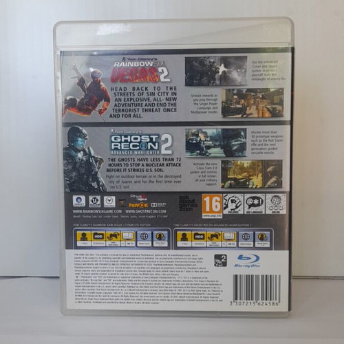 Tom Clancy's Ghost Recon Advanced Warfighter 2 & Rainbow Vegas Six 2 PS3 like new