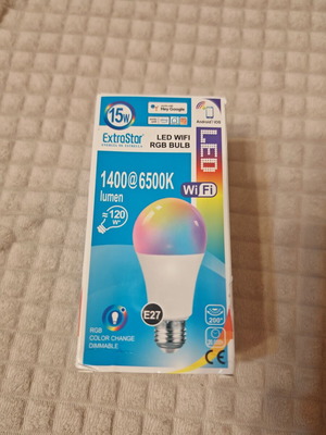 ExtraStar Smart WiFi RGB LED Λάμπα E27 15W 1400 lm Νέα
