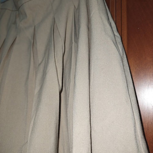 Mini pleated skirt beige Stradivarius like new, size L 40 12