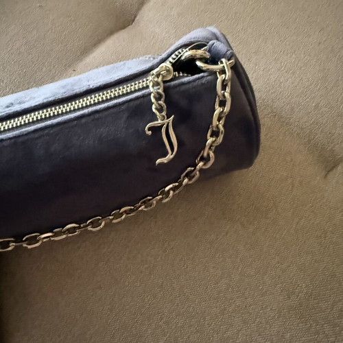 Juicy Couture Kimberly barrel bag new with tags, gray and blue