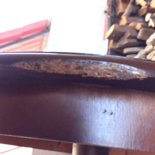 Vintage round coffee table used