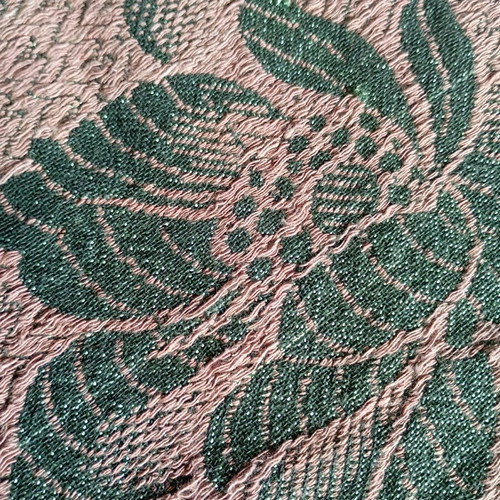 Vintage tablecloth used, grandmother's woven