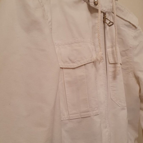 United Colors of Benetton white jacket with hood, size S